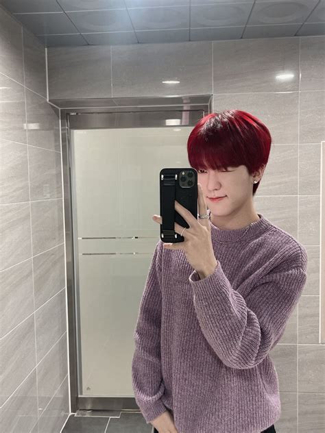 Junghoon Red Hair Looks Twitter Omega