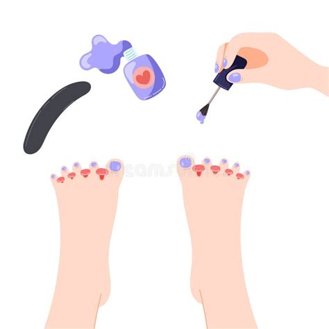 Painted Toenails Clipart