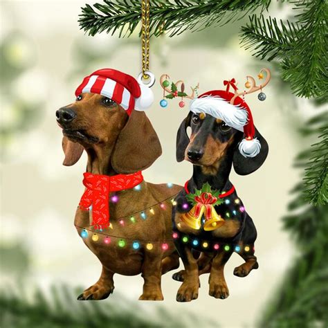 Dachshund Christmas Ornament Etsy