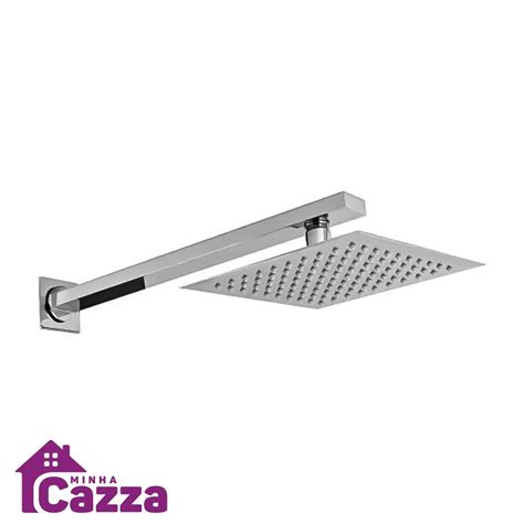 Ducha Chuveiro Inox Quadrada Cm X Bra O De Cm Luxo Cod