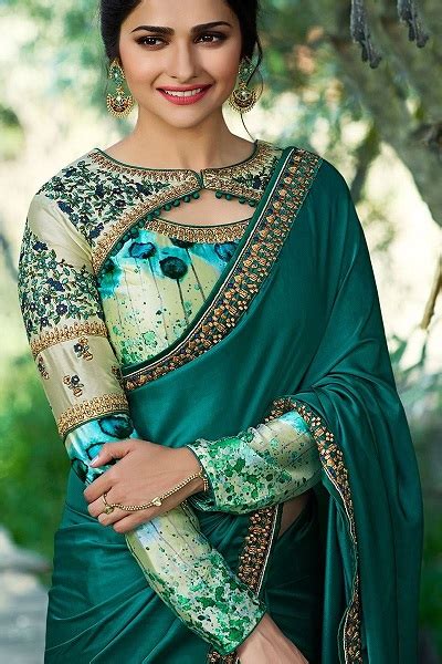 20 Latest Embroidered Saree Blouse Designs To Try in 2022 - Tips and Beauty