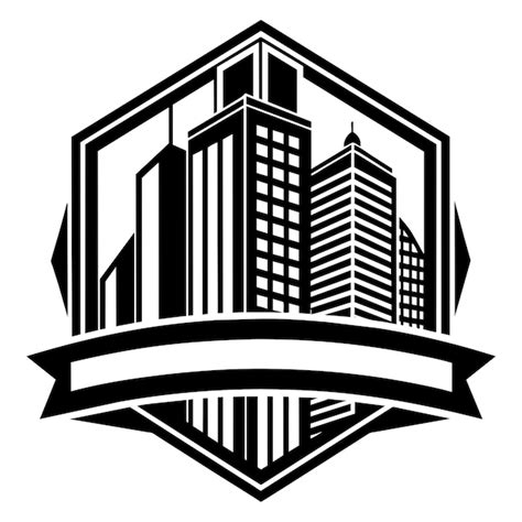 Premium Vector Real Estate Building Logo Icon Design Black And White