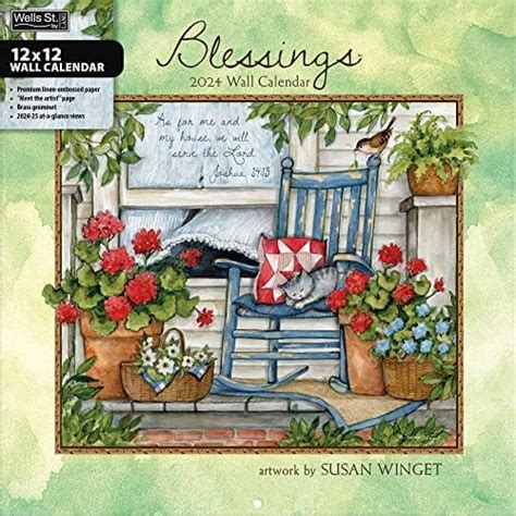 Wsbl Blessings X Wall Calendar Amazon Ca