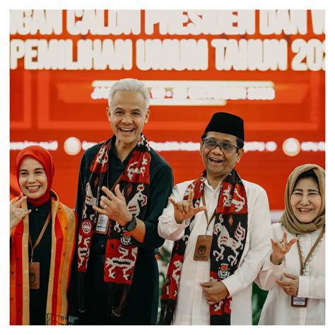 Pendaftaran Ganjar Pranowo Mahfud Md Ke Kpu Ri Almijan