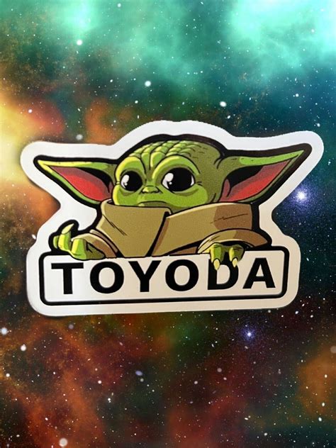 Toyoda Sticker Star Wars Yoda Toyota Mandalorian Grogu