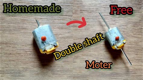 How To Making Double Shaft Dc Motor At Home।dc Moter Double Side Power