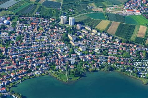 Immenstaad Am Bodensee Von Oben Ortskern Am Uferbereich Des Bodensee