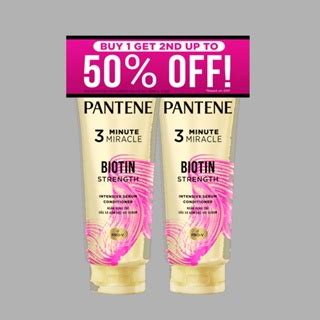 Pantene Conditioner Minute Miracle Biotin Strength Ml Shopee