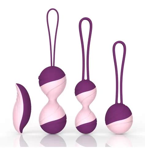 Juego De 3 Pesas Kegel Bolas Ejercicios Piso Pelvico Morado Meses Sin