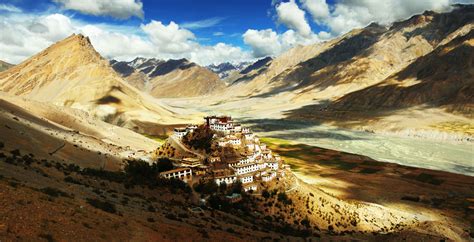 Fond Décran Paysage Vallée Région Sauvage Plateau Tibet Terrain