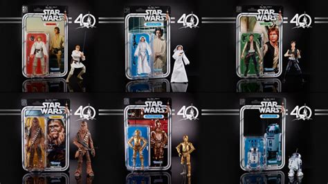 Hasbros 40th Anniversary Star Wars Black Series Action Figures Are