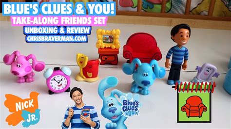 Blue S Clues You Take Along Friends Set Unboxing Review Youtube