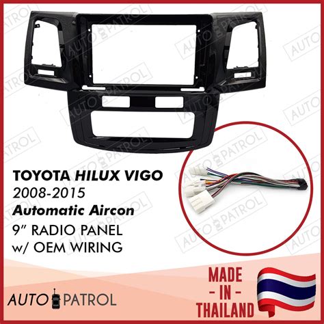 Toyota Hilux Vigo 2008 2015 Automatic Aircon 9 Car Radio Panel Frame W