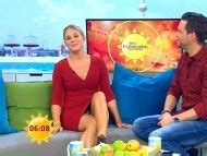 Naked Alina Merkau in Sat Frühstücksfernsehen