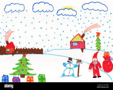 Winter Drawings For Kids