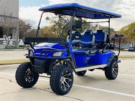 Dynamic Enforcer Fully Loaded Limo Lsv Golf Cart Blue For Sale