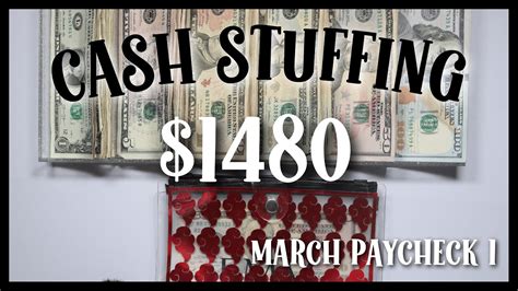 First Cash Stuffing For March Paycheck Divina C Youtube