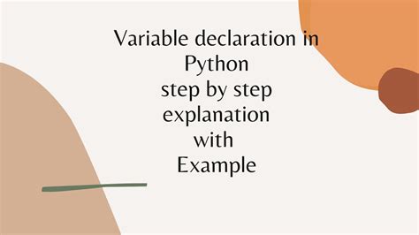 Python Programming Language Variable Declaration How To Declare Variables In Python Python