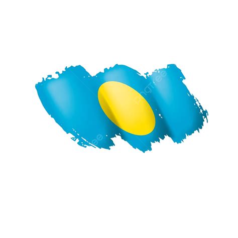 Palau Vector Hd Png Images Palau Flag Symbol Country Illustration