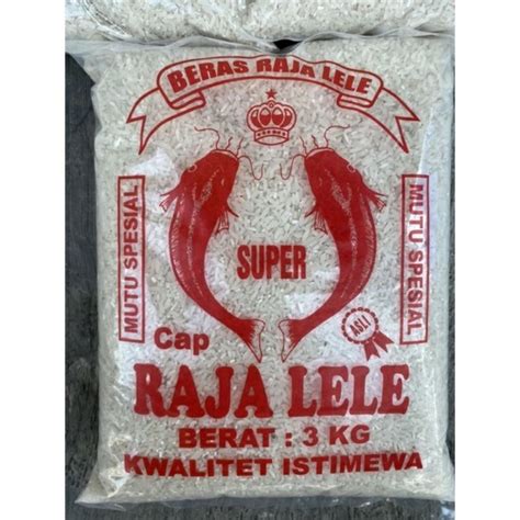 Jual BERAS RAJA LELE 3kg Shopee Indonesia