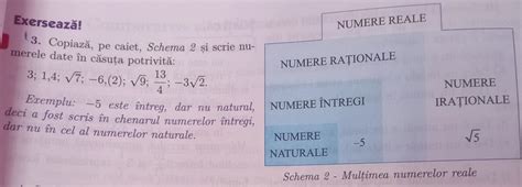 Copiază pe caiet schema 2 și scrie numerele date în căsuța potrivită