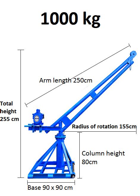 Mini 360 Degree Rotating Lifting Construction Material Hoist Truck