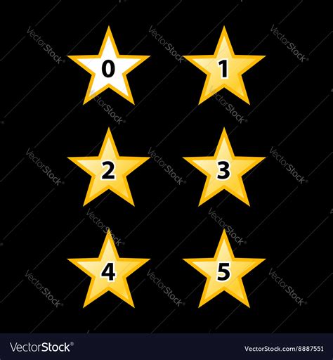 Stars Rating Royalty Free Vector Image Vectorstock