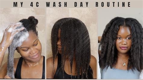 My Full 4c Hair Wash Day Routine Natural Hair Wash Day Youtube