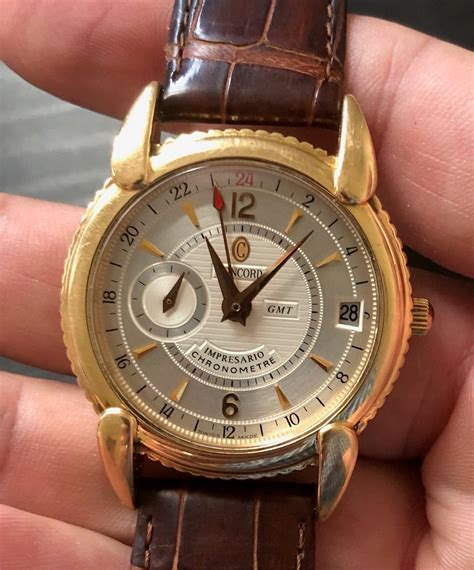 Fsot Concord Impresario Gmt Chronometer Solid Kt Rose Gold Zenith