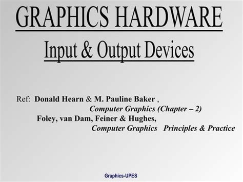 Input devices in computer graphics