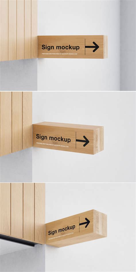 Free Wooden Sign Mockup PSD | Mockuptree