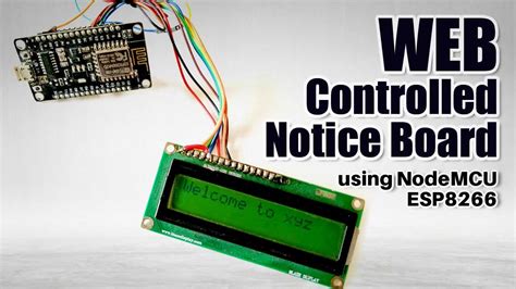 Web Controlled Notice Board Using Nodemcu Esp Youtube