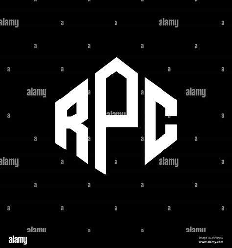 RPC letter logo design with polygon shape. RPC polygon and cube shape ...