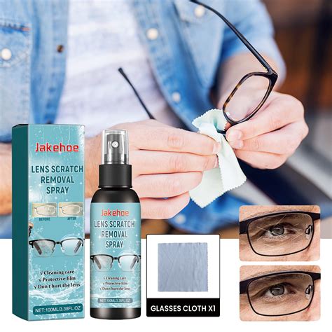 Jakehoe Eye Lens Cleaning Spray Spray Clean Eyeglass Lens Non Damaging Anti Fog Treatment