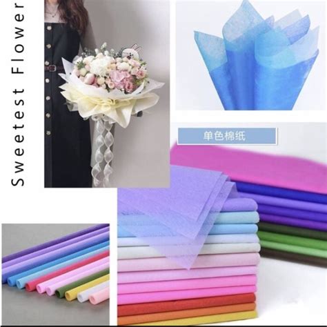 Jual Kertas Tisu Buket Tissue Paper Wrapping Flower Wrap TIPIS LEMBUT