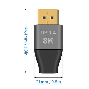 Amazon Duttek 8K DisplayPort To Mini DisplayPort Adapter 2 Pack