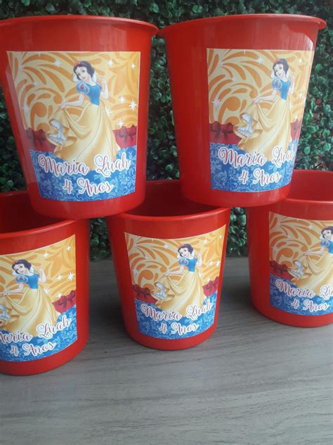 Balde De Pipoca Branca De Neve Elo Produtos Especiais