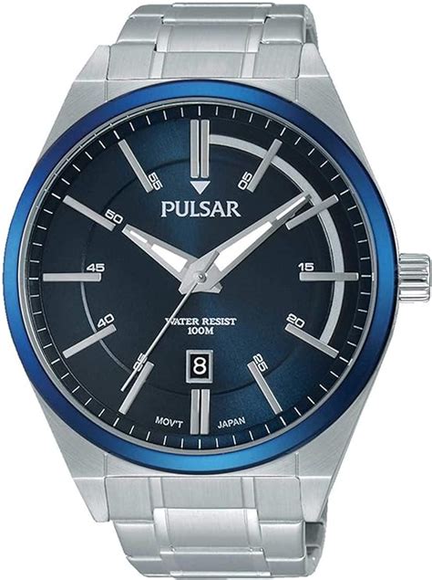 Pulsar Herren Armbanduhr Analog Quarz Edelstahl Ps X Amazon De