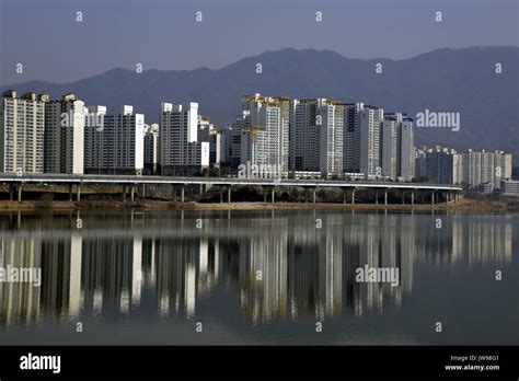 Highrise Apartment Buildings In The Satellite City Of Deokso Ro A