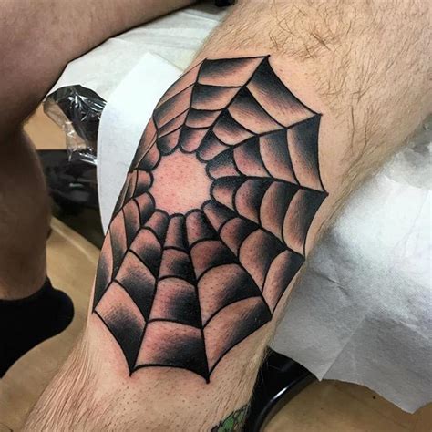 Details Spider Web Knee Tattoo Latest In Cdgdbentre