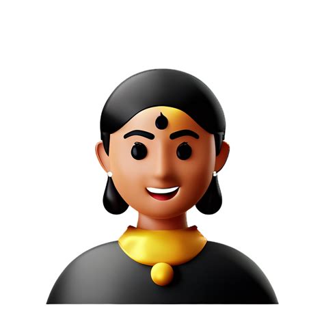 Indian Bride Face 3d Rendering Icon Illustration 29351924 PNG