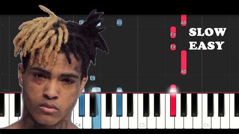 Xxxtentacion Slow Easy Piano Tutorial Youtube