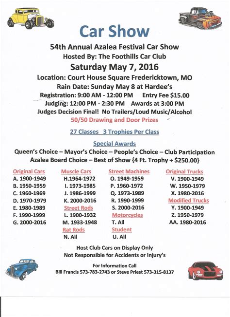 54th Annual Azalea Festival Car Show