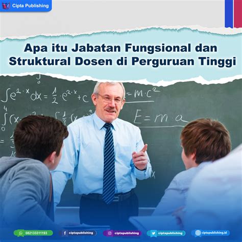 Apa Itu Jabatan Fungsional Dan Struktural Dosen Di Perguruan Tinggi