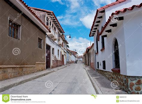 Street In Sucre Capital Of Bolivia Editorial Photo Image Of Historic