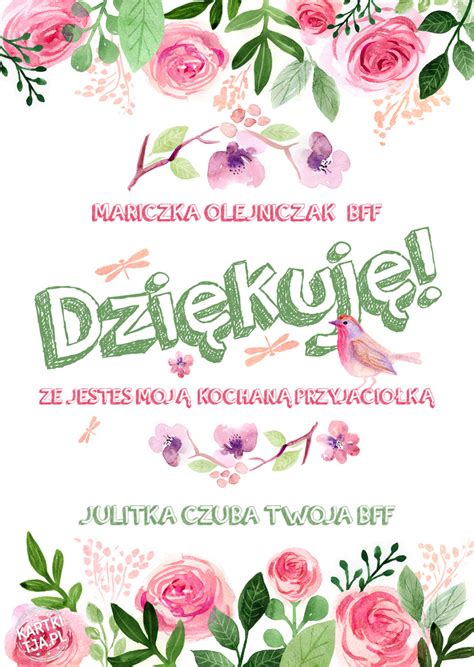 Mariczka Olejniczak Bff Dzi Kuje E Jeste Moj Kochan Przyjaci K