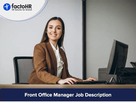 Front Office Manager Job Description Templates Sample