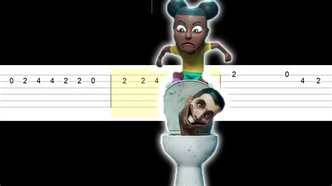 Skibidi Toilet Amanda The Adventurer Easy Guitar Tabs Tutorial