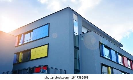 Modern Exterior Colorful Office Building Sunlight Stock Photo 1949393899 | Shutterstock