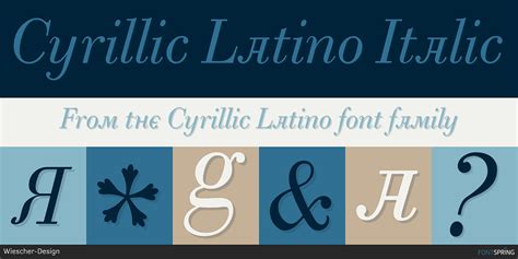 Cyrillic Latino Font